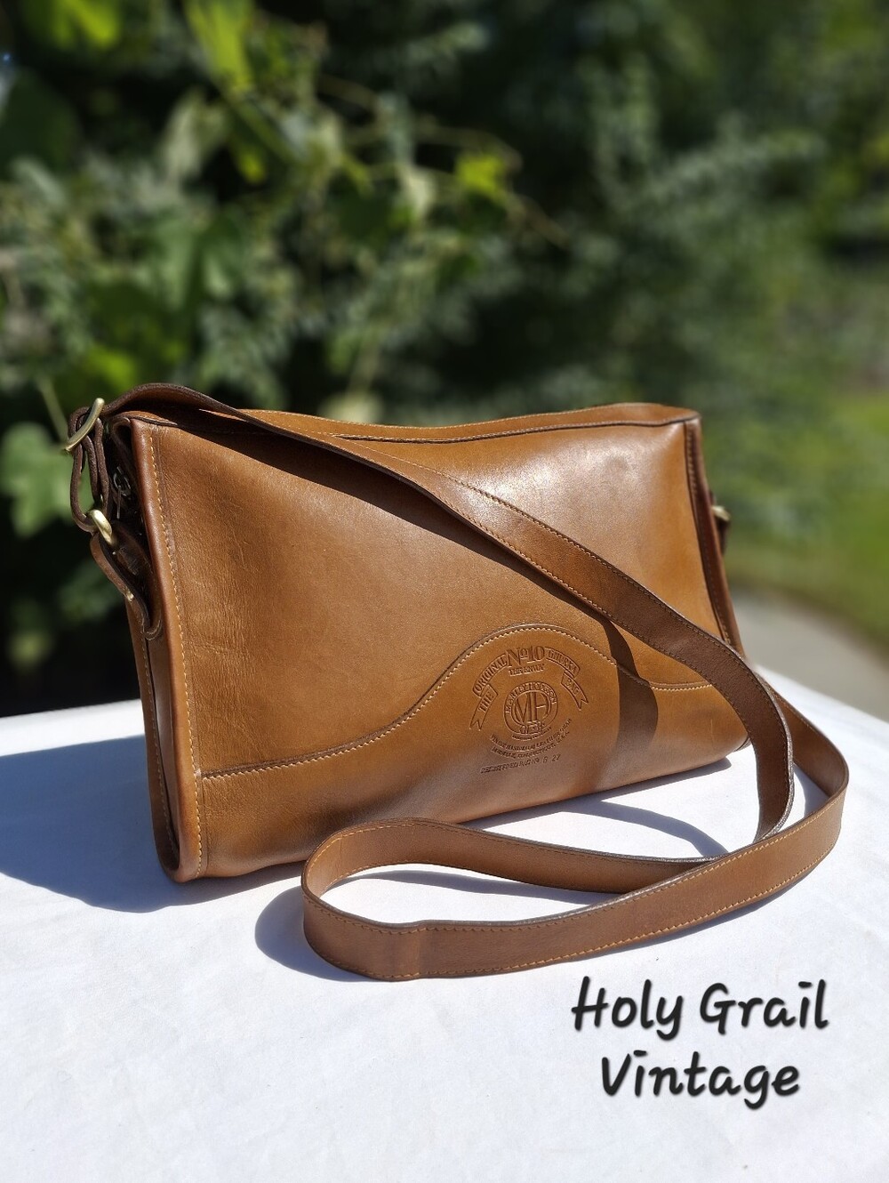 VTG 1982 Ghurka Number 10 The Envoy #27 Marley Hodgson Brown Leather Crossbody